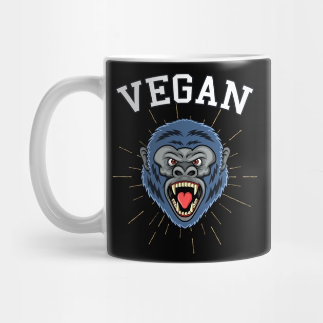 Vegan Gorilla by Foxxy Merch